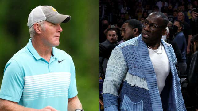 Image for article titled Brett Favre Flips the Script, Files Lawsuit Against Shannon Sharpe and Others Over Welfare Fraud Case