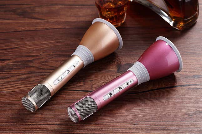 Tosing’s karaoke microphone.