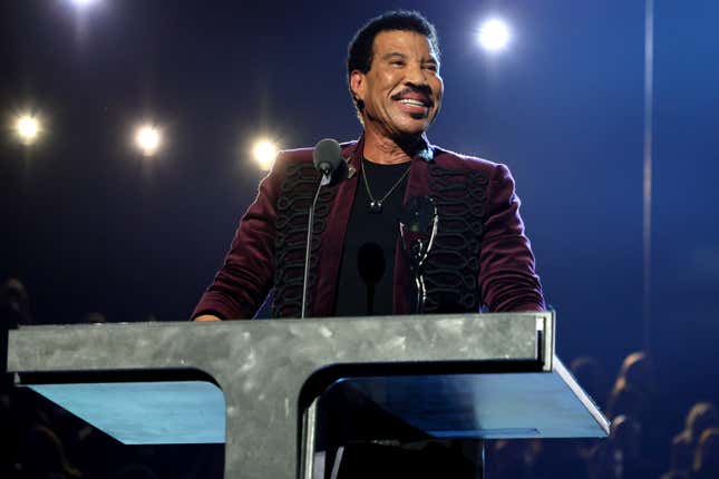 Lionel Richie speaks onstage during the 37th Annual Rock &amp; Roll Hall of Fame Induction Ceremony at Microsoft Theater on November 05, 2022 in Los Angeles, California. (Photo by Theo Wargo/Getty Images for The Rock and Roll Hall of Fame)