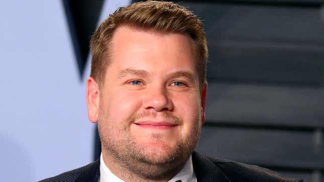Image for article titled James Corden Breaks Silence On Restaurant Controversy: ‘I Like To Find Stray Dogs And Suffocate Them To Death’