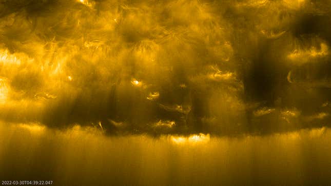 Image for article titled Solar Orbiter Captures Dazzling Images of the Sun&#39;s Chaotic Activity