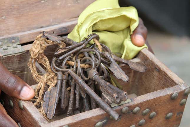 The 26 silver keys to Christiansborg Castle.