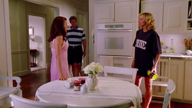 Left to right: Kristin Davis, Jack Mulcahy, and Kim Cattrall