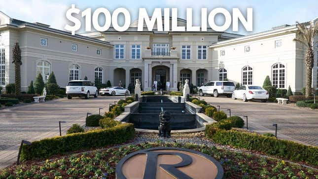 At 40,000 sq. ft and 109 rooms sitting on 235 acres, Rick Ross’ mansion is one of the largest private homes in the U.S.