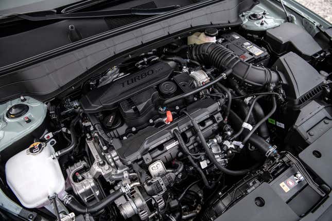 The 1.6-liter turbocharged inline-four engine