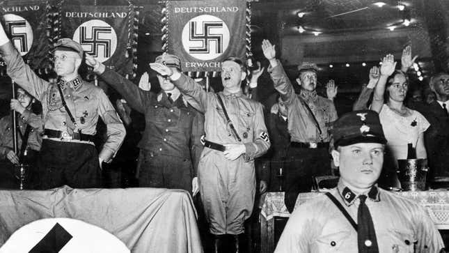 Image for article titled Conservatives Claim Hitler’s Nazi Allegiance Greatly Exaggerated