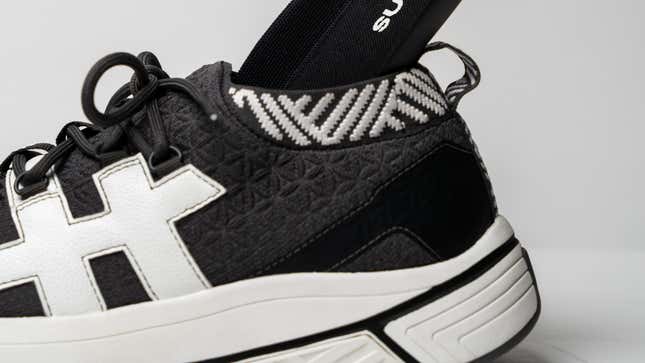 Close-up of black Rens NOMAD sneaker