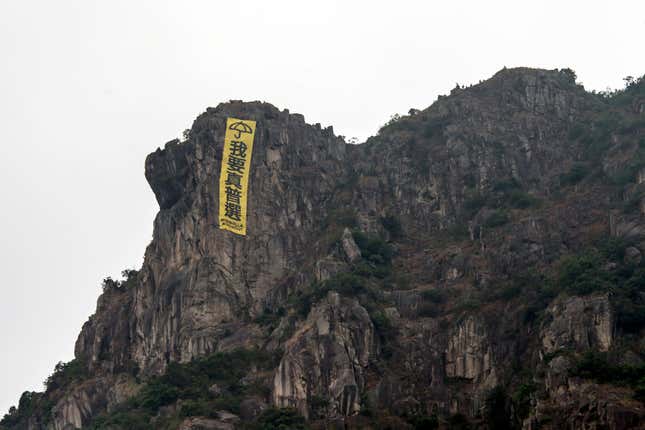 “I want true universal suffrage.”