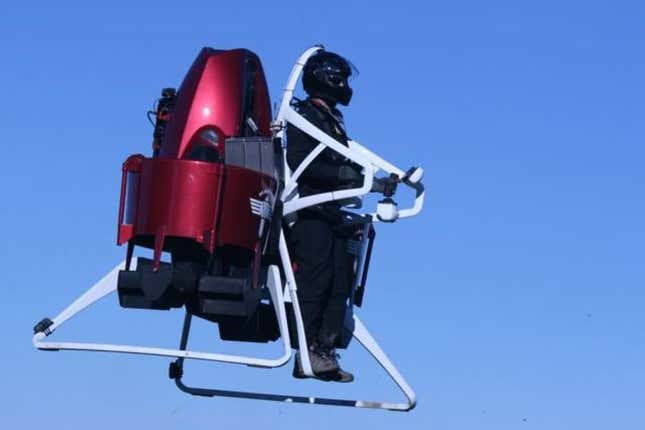 Image for article titled The future is finally here: We have jetpacks