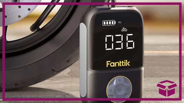Image for article titled Save 50% on a Portable Tire Inflator for Your Bike or Motorcycle
