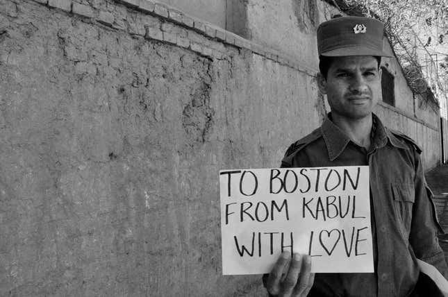 Image for article titled Photos: To Boston. From Kabul. With Love.