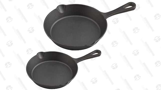 Simply Essential 2-Piece Cast Iron Fry Pan Set | $12 | 40% Off | Bed Bath &amp; Beyond