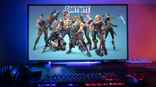 Fortnite game on a PC 