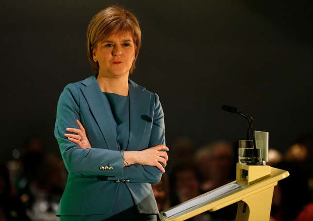 SNP leader Nicola Sturgeon.