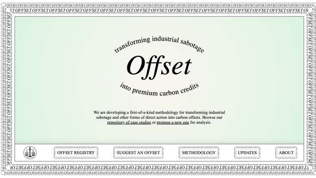 Screenshot of Offset website