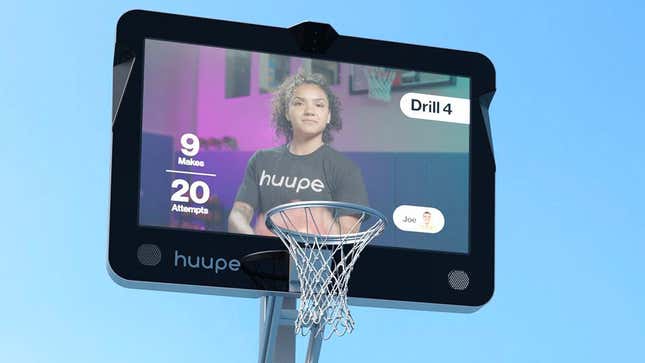 Image for article titled This Backboard With a Giant Screen Wants to Be a Peloton for Basketball