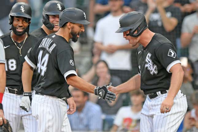 Seby Zavala's first 3 homers of his career, all in the same game. Nobody  has EVER done that in AL/NL history. 🤯