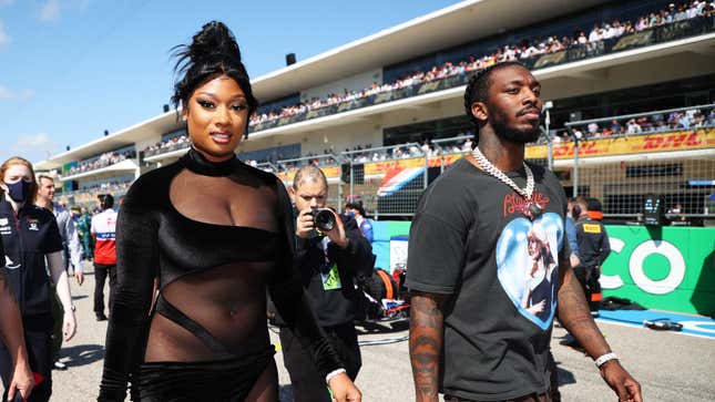 Image for article titled Martin Brundle Asking Megan Thee Stallion For An F1 Rap Went As Well As You’d Expect