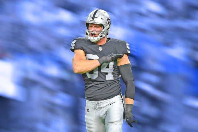 Carl Nassib had a key turnover while making history for the Raiders.