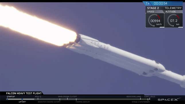 Photos: SpaceX's Falcon Heavy Rocket Launches With Elon Musk's Tesla Inside