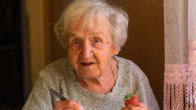 Image for article titled Grandma Asks To Split Single Strawberry