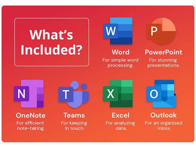 Image for article titled Microsoft Office Professional 2021 Is Almost 90% Off Right Now