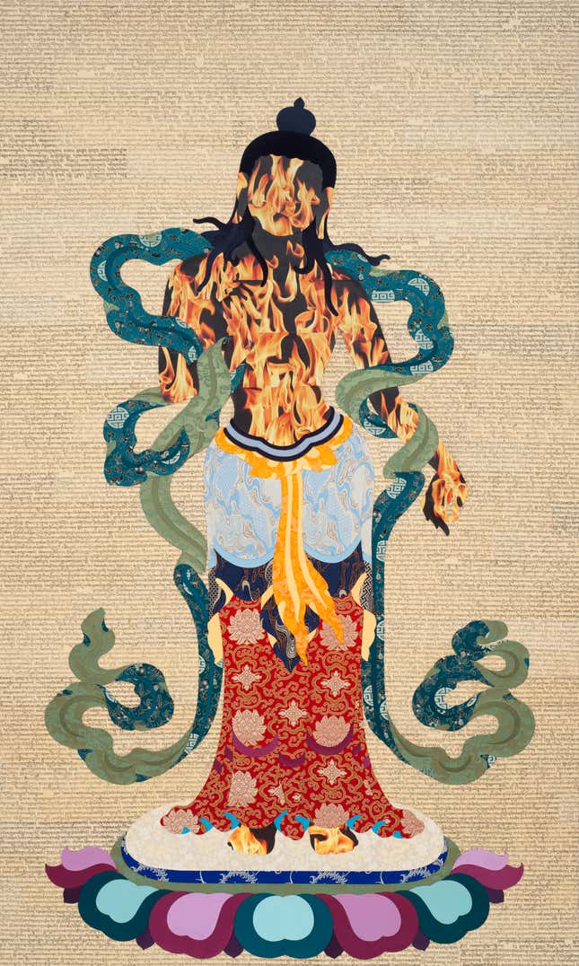 "On a Distant Land" (2014), by Tenzing Rigdol.