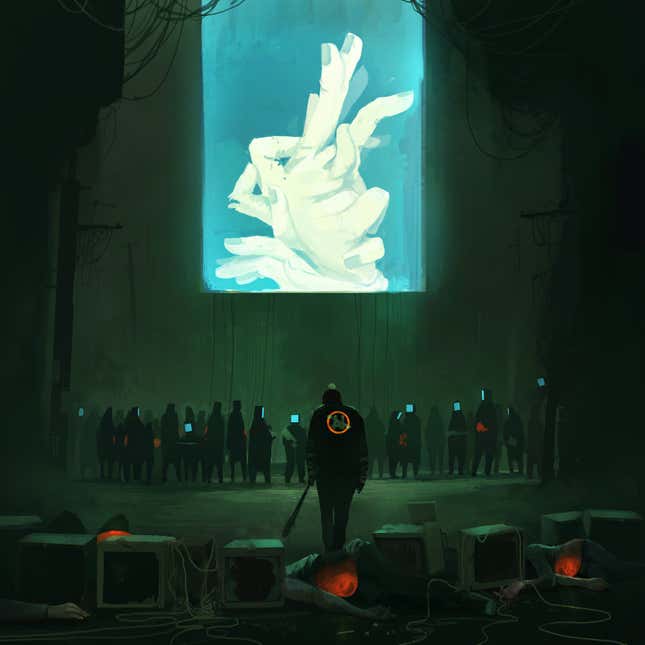Image for article titled Some Of My Favorite Images From ArtStation's AI Protests