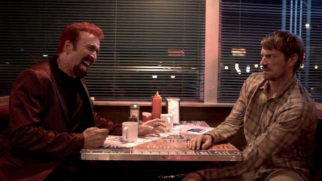 Nicolas Cage, Joel Kinnaman in Sympathy For The Devil