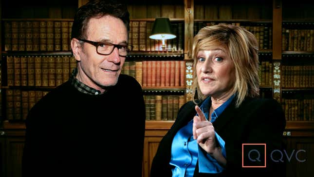 Image for article titled QVC Launches New Primetime Prestige Infomercial Starring Bryan Cranston, Edie Falco