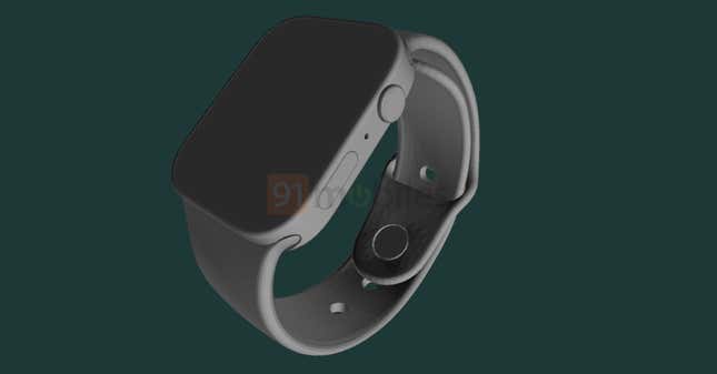 Imagen para el artículo titulado Filtran el diseño del nuevo Apple Watch con bordes rectos y una pantalla más grande