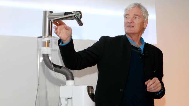 Dyson Founder James Dyson spoke at the Dyson airblade launch event at the glass houses in New York on February 4, 2013. (Mark Von Holden/ AP Images for Dyson)