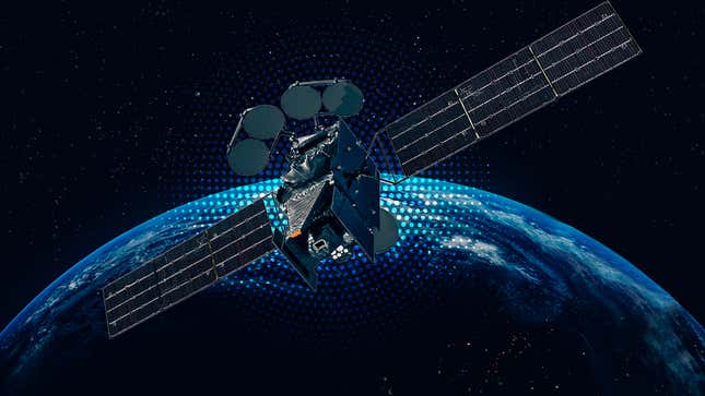 Illustration of Intelsat 40E, a satellite