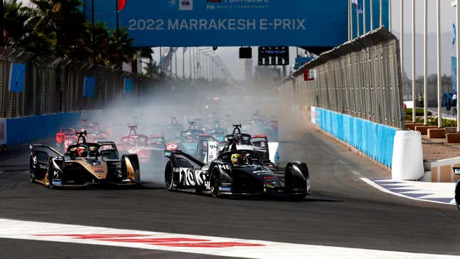 Image for article titled Venturi&#39;s Edo Mortara Wins in Marrakesh, Takes Formula E Points Lead
