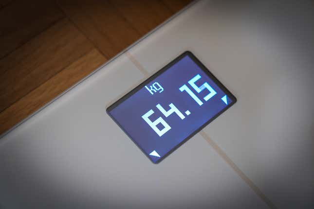 La pantalla de la báscula Withings Body Comp