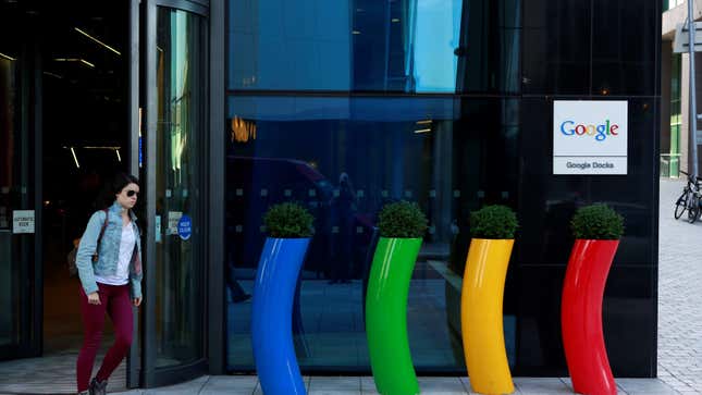 Google's offices in the Grand Canal Docks area of Dublin
