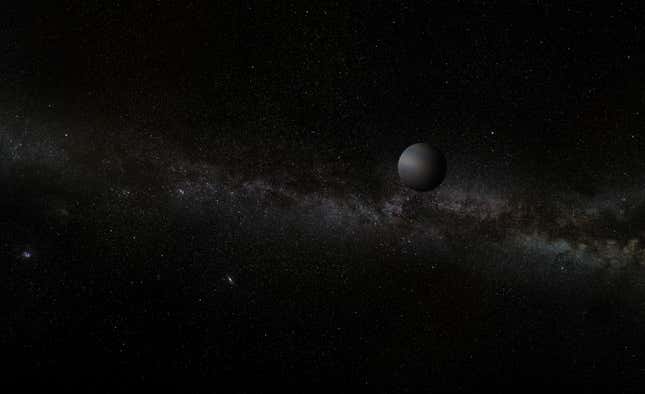 Artist’s impression of a free-floating planet.