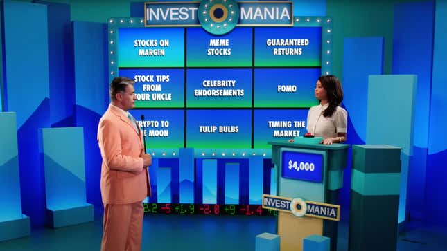 A screenshot from an SEC video about investing, memestocks, and cryptocurrency