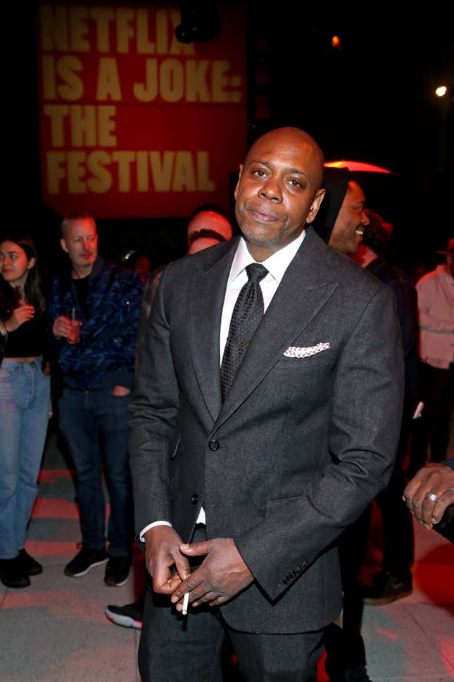Dave Chappelle attends the Opening Night Party presented by NETFLIX IS A JOKE at W Hollywood on April 28, 2022 in Hollywood, California.