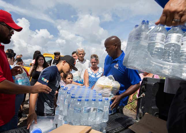 water and solar filter deliveries in puerto rico