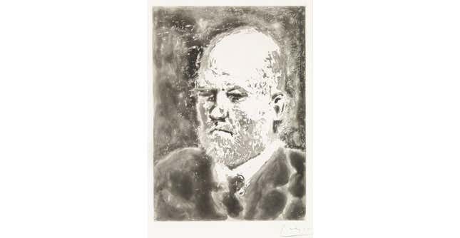 Pablo Picasso, “PORTRAIT DE VOLLARD I, 1937”