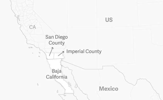 CaliBaja border region