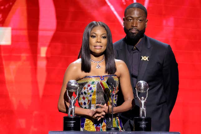 Image for article titled 2023 NAACP Image Awards: Gabrielle Union, Dwyane Wade Demand More Support for Black LGBTQ+ Community