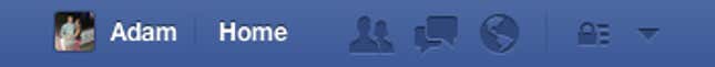 How Facebook's notification icon appears in the US