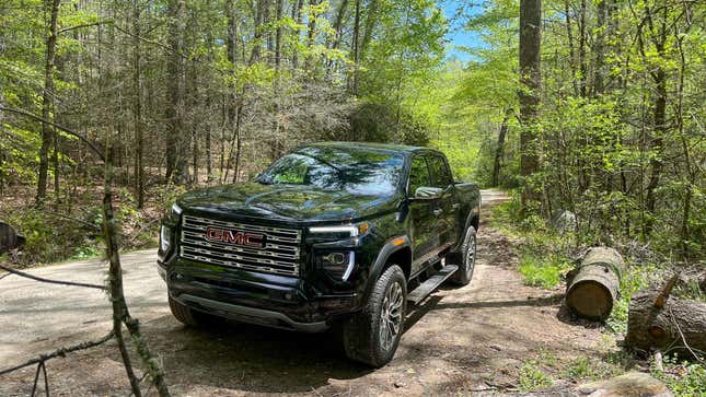 Image for article titled The 2023 GMC Canyon AT4X Refines Chevy's ZR2 Off-Road Formula