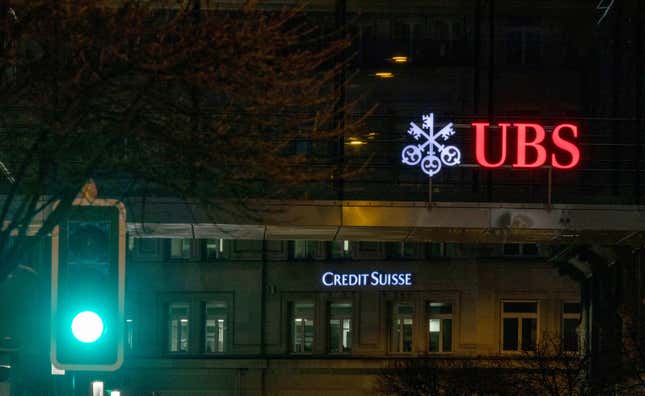 UBS acquired Credit Suisse in a deal worth 3 billion francs ($3.4 billion). 