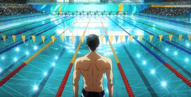 Free! is Kyoto Animation's swimming anime and featues lots of hunky dudes. 
