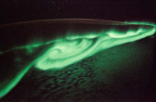 Image for article titled What the Northern and Southern lights look like from space