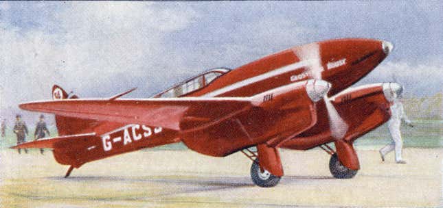 The de Havilland DH.88 Comet racer G-ACSS Grosvenor House flown by Scott and Campbell-Black