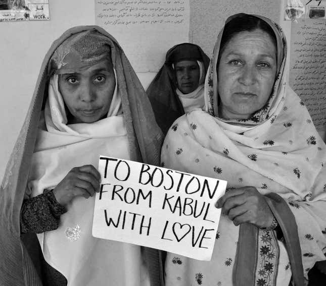 Image for article titled Photos: To Boston. From Kabul. With Love.